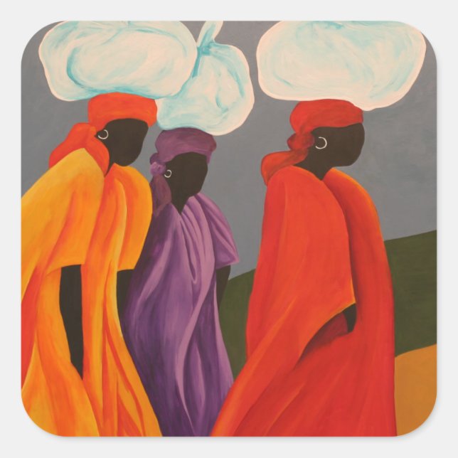 Nach Anna 2006 Quadratischer Aufkleber (Vorderseite)