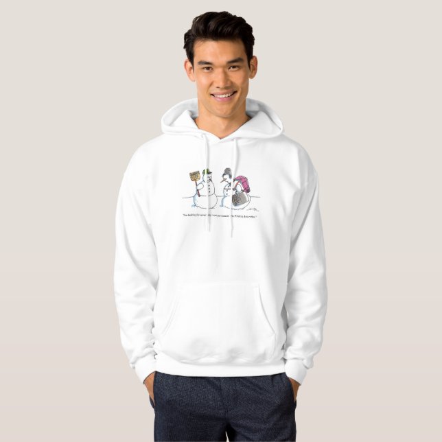 Nach Antarktika Männer weiß Kapuzenpullover Hoodie (Vorne ganz)