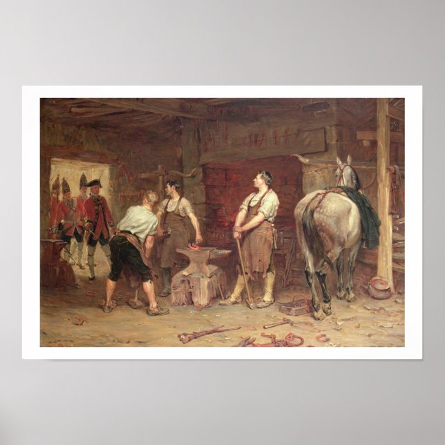 Nach Culloden: Rebellenjagd (Öl auf Leinwand) Poster (Vorne)