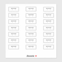 Nach Datum Aufkleber am besten vor Ablauf der Gült