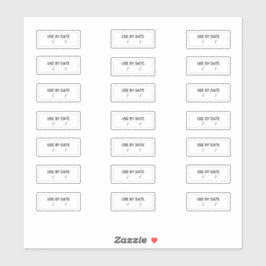 Nach Datum Aufkleber am besten vor Ablauf der Gült