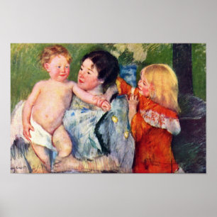 Nach dem Bad von Cassatt Mary (beste Qualität) Poster