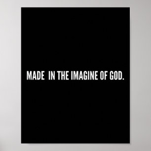 Nach dem Bild Gottes Jesus Christliche Bibel sagt Poster