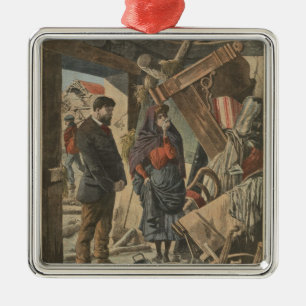 Nach dem Desaster für 'Le Petit Journal' Silbernes Ornament