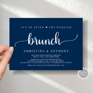 Nach dem Hochzeitsbrunch, rustikale Einladung