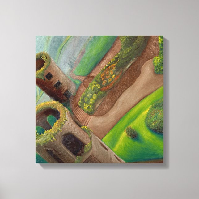 Nach dem Küssen des Blarney-Steins Leinwanddruck (Vorderseite)