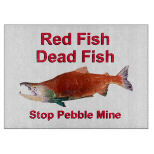 Nach dem Lachs - Stopp der Kieselmine Schneidebrett