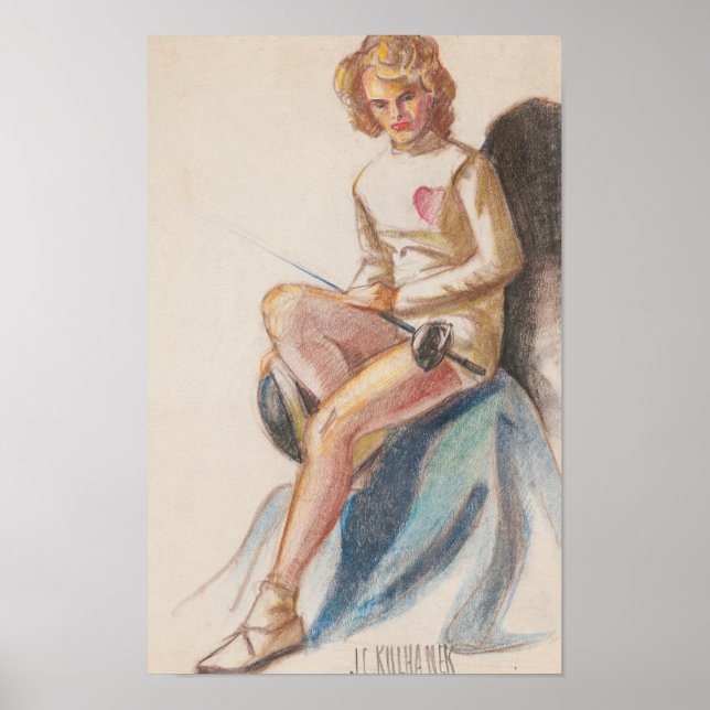 Nach dem Match - Boxing Art (1950) Poster (Vorne)