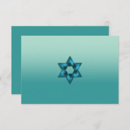 Nach dem Party Aquamarin Ombre mit Star Einladung