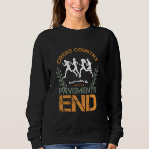 Nach dem Pavem beginnt das Runner Sports Cross Cou Sweatshirt