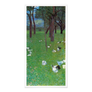 Nach dem Regen, Gartenhühner von Gustav Klimt Fotodruck