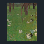 Nach dem Regen, Gartenhühner von Gustav Klimt Holzdruck<br><div class="desc">Nach dem Regen (Garten mit Hühnern in St. Agatha) (1899) von Gustav Klimt ist ein Vintages Viktorianisches Kunstlandschaftsbild der Ära. Eine Naturlandschaft mit Hühnern im Hinterhof Wiese auf einem Bauernhof mit Bäumen im Hintergrund Gras fressen. Über den Künstler: Gustav Klimt (1862-1918) war ein österreichischer Symbolik-Maler und einer der prominentesten Mitglieder...</div>