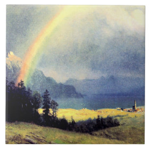 Nach dem Regen, Gemälde von Albert Bierstadt Fliese