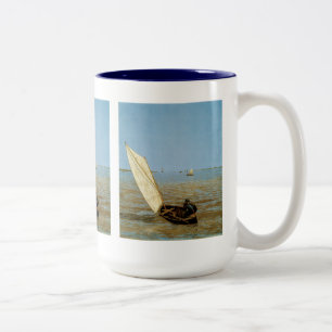 Nach dem Regen in See stechen Zweifarbige Tasse