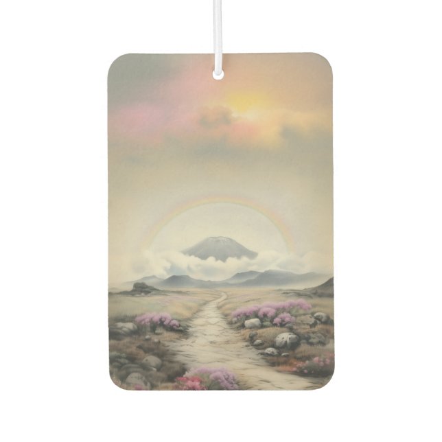 Nach dem Regen (Japanische Wasserfarbenlandschaft  Autolufterfrischer (Vorderseite)