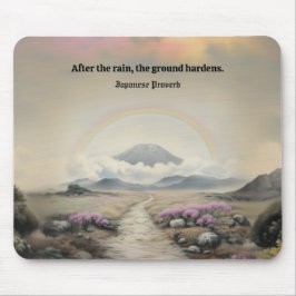 Nach dem Regen (Japanische Wasserfarbenlandschaft Mousepad