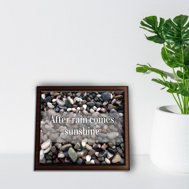 Nach dem Regen kommt das motivierend Plakat zur So (Von Creator hochgeladen)