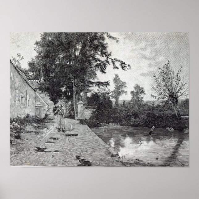 Nach dem Regen, von 'Leisure Hour', 1888 Poster (Vorne)