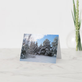 Nach dem Schneesturm ist Weihnachten geklappt Gruß Karte