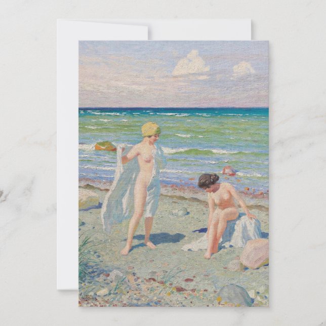 Nach dem Schwimmen | Paul Fischer (Vorderseite)