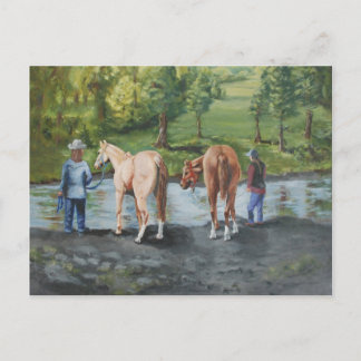 Nach der Fahrt an Quinn-Wiese Postkarte