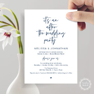 Nach der Hochzeit, Flitterwochen-Party Einladung