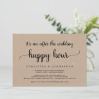Nach der Hochzeits-Happy Hour, Kraft Post-Hochzeit