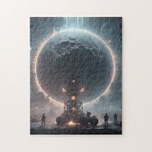 Nach der langen Nacht fängt der Vollmond an zu flü Puzzle