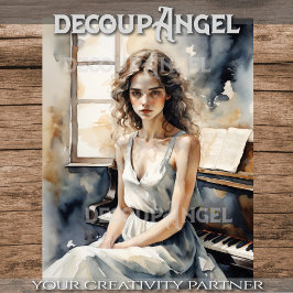 Nach der letzten Anmerkung - Decoupage - Seidenpapier