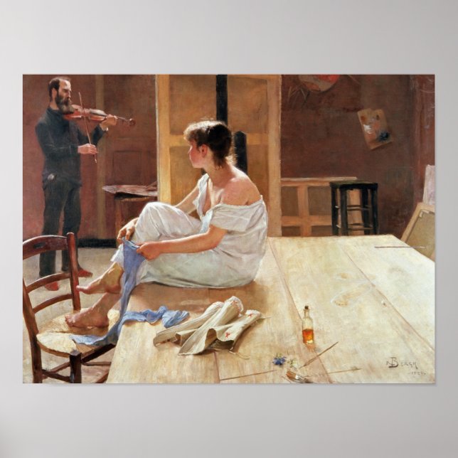 Nach der Pose, 1884 Poster (Vorne)