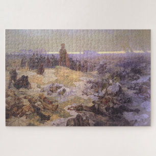 Nach der Schlacht bei Grunwald - Alphonse Mucha Puzzle