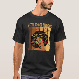 Nach der Schuldirektorin Afro African Women Black T-Shirt