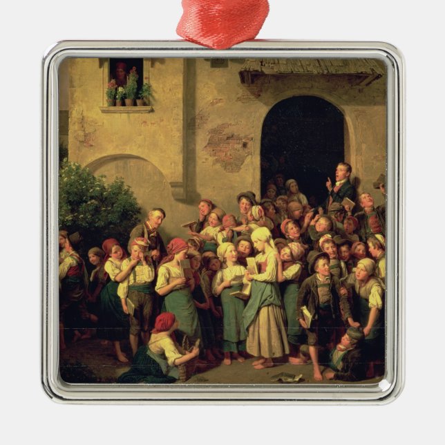 Nach der Schule, 1844 Silbernes Ornament (Vorne)