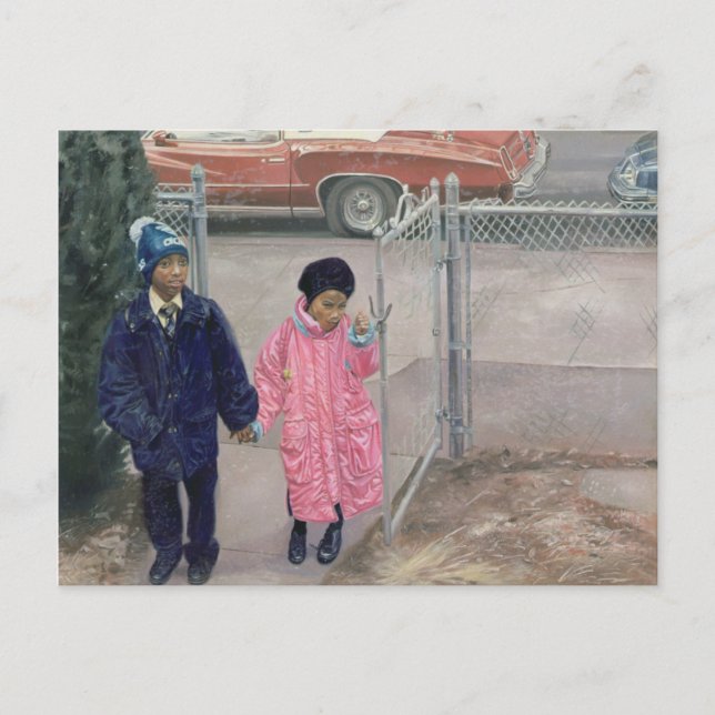 Nach der Schule 1991 Postkarte (Vorderseite)