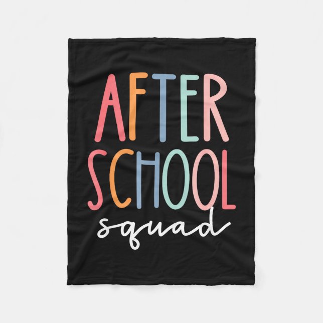 Nach der Schule Trupp süß nach dem Schulprogramm Fleecedecke (Vorderseite)