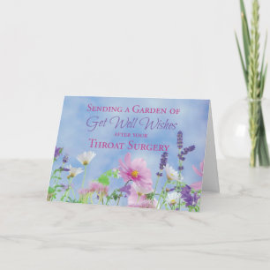 Nach der Throat-Operation werden gute Wildblumen Karte