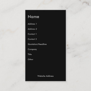 Nach Dunkelheit Visitenkarte