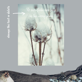 Nach einem Schneefall Poster