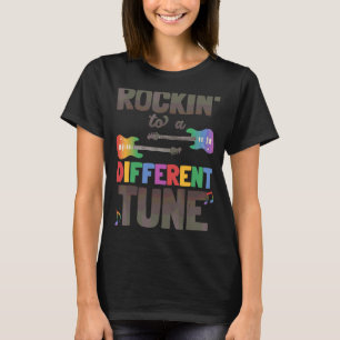 Nach einer anderen Melodie rocken Autismus  Autist T-Shirt