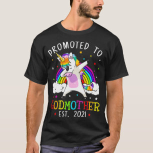 Nach Godmutter 2021 befördert - Einhorngeschenke _ T-Shirt