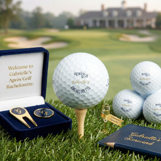 Nach Golf Junggesellinnenabschied Blau Elegant Vor Golfball