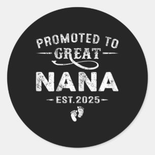 Nach Great Nana Est 2025 Pregnancy Announce Runder Aufkleber