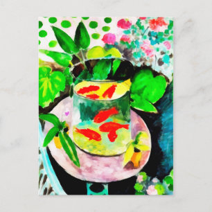 nach Henri Matisse, The Goldfish, digital zeichnen Postkarte