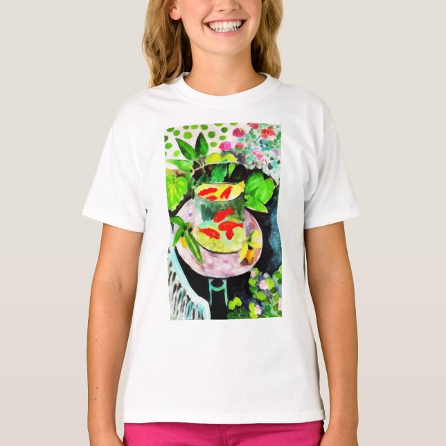 nach Henri Matisse, The Goldfish, digital zeichnen T-Shirt (Vorderseite)