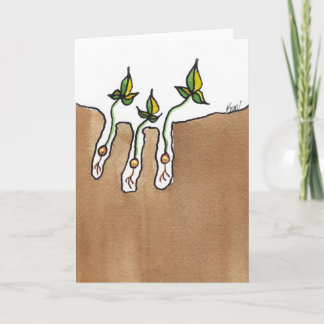 Nach Herbstnotecard Karte