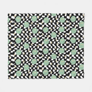 Nach hinten gezogene und leuchtende Bolzen Fleecedecke