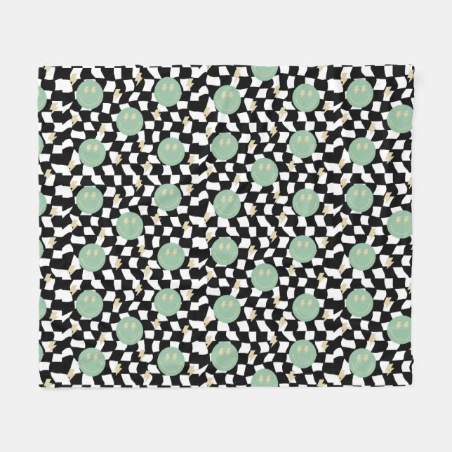 Nach hinten gezogene und leuchtende Bolzen Fleecedecke (Vorderseite (Horizontal))