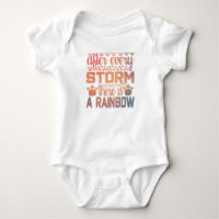 Nach jedem Sturm gibt es einen Rainbow-Min-Baby-Kö