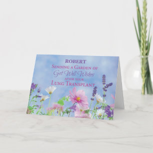 Nach Lung Transplant werden gute Wildblumen Karte
