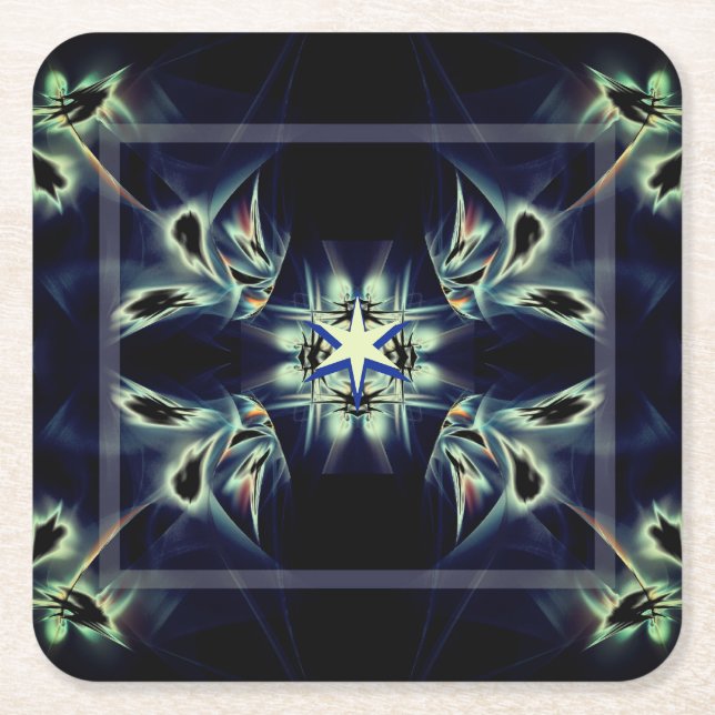 Nach meinem eigenen Stern Rechteckiger Pappuntersetzer (Vorderseite)